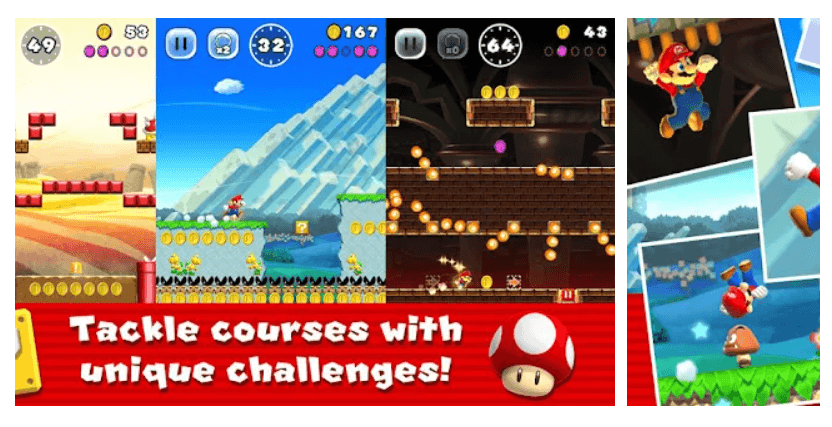 Super Mario Run App | stress relief games