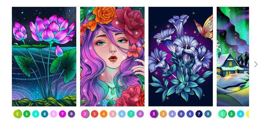 Paint by Number Coloring Games