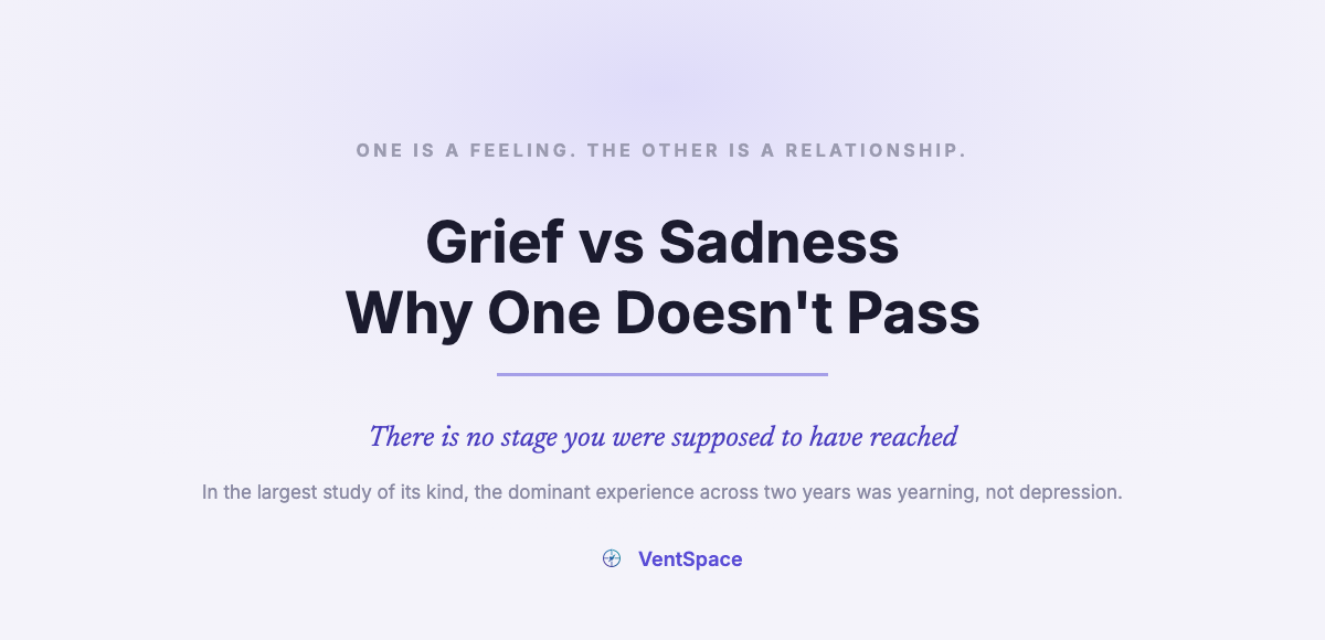 Grief vs Sadness: Why One Doesn’t Pass