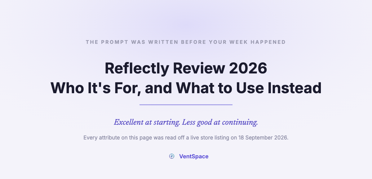 Reflectly Review 2026: Who It’s For and What to Use Instead