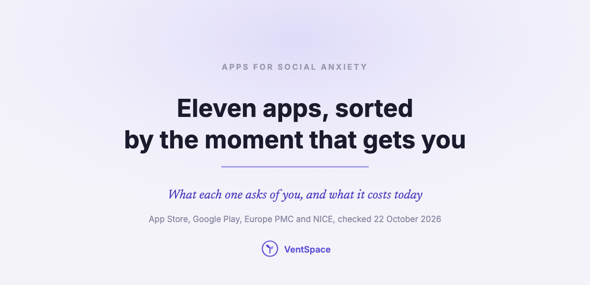 Apps for Social Anxiety: Eleven Picks, Sorted by the Moment That Gets You