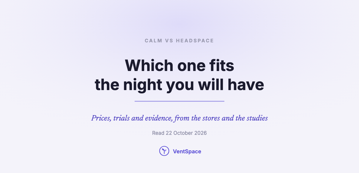 Calm vs Headspace, and the Option That Isn’t Meditation