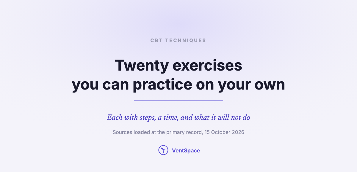 CBT Techniques: 20 Exercises You Can Practice on Your Own