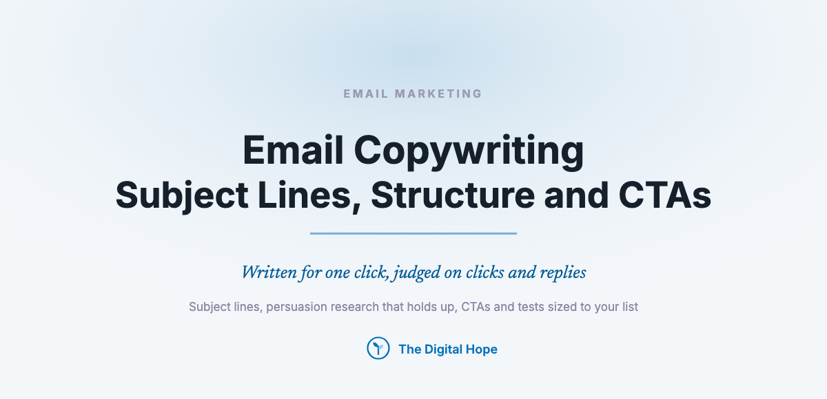 Email Copywriting: Subject Lines, Structure and CTAs That Get Clicked