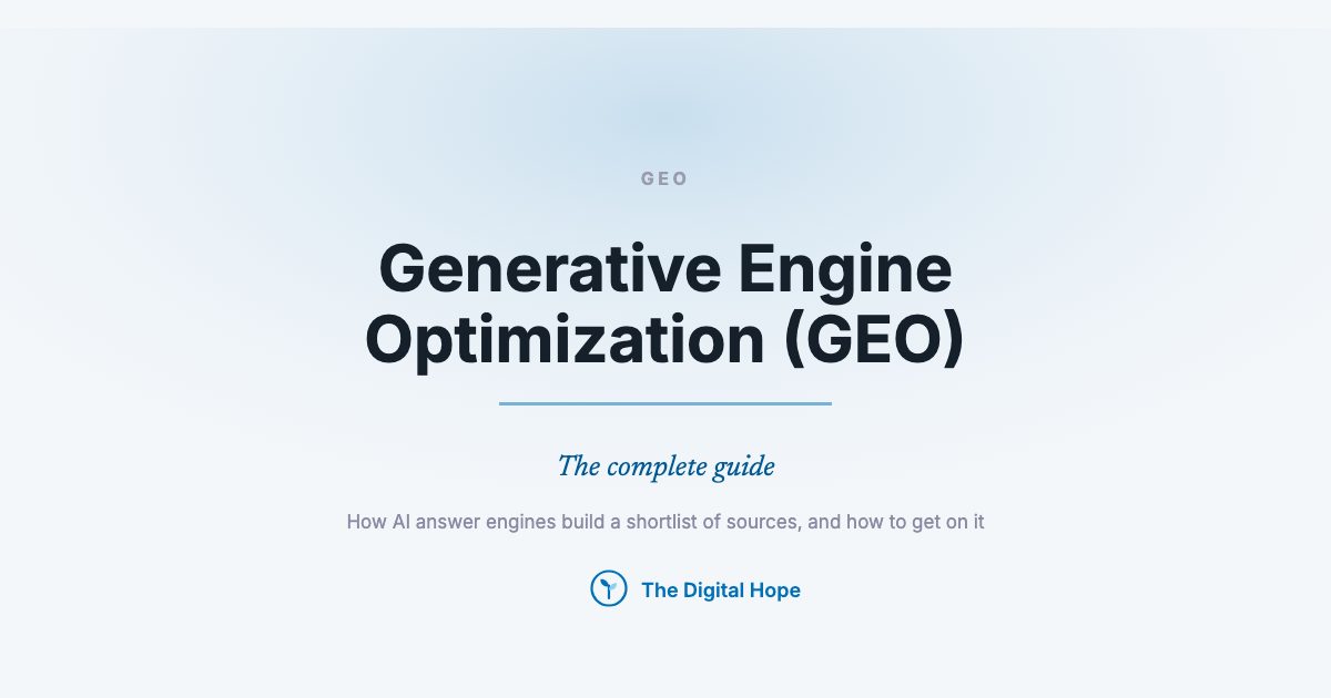 Generative Engine Optimization (GEO): The Complete Guide