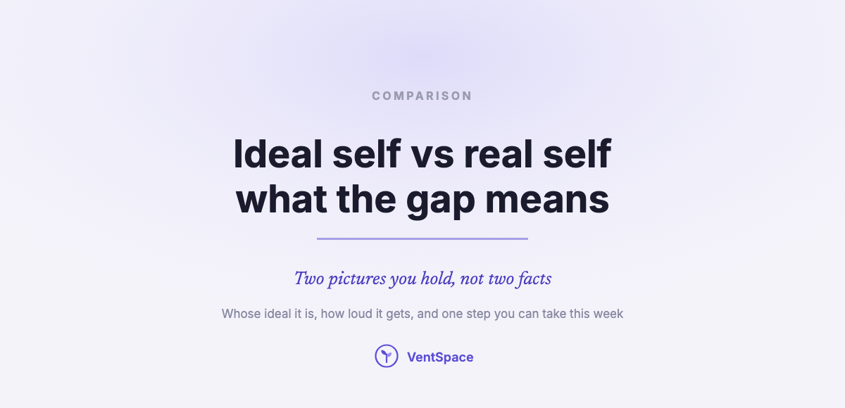 Ideal Self vs Real Self: What the Gap Means, and What to Do With It