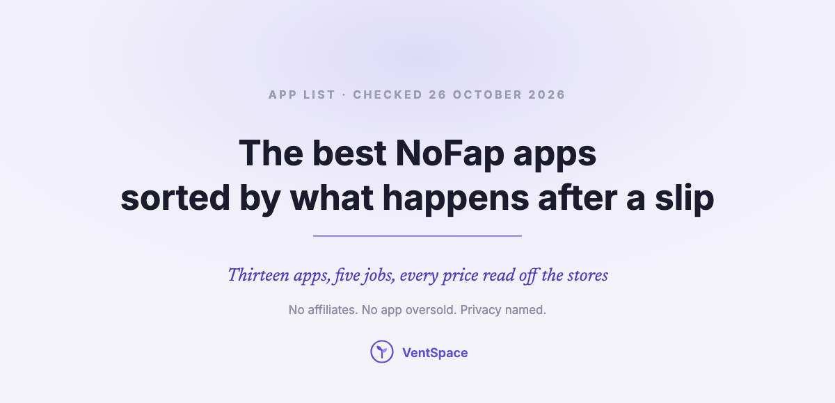 The Best NoFap Apps in 2026, Sorted by What Happens After a Slip