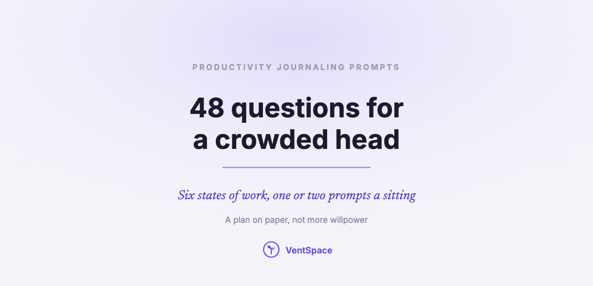 Productivity Journaling Prompts: 48 Questions for a Crowded Head and a Long List