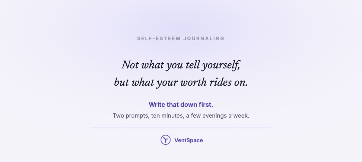 A quiet card reading not what you tell yourself, but what your worth rides on.
