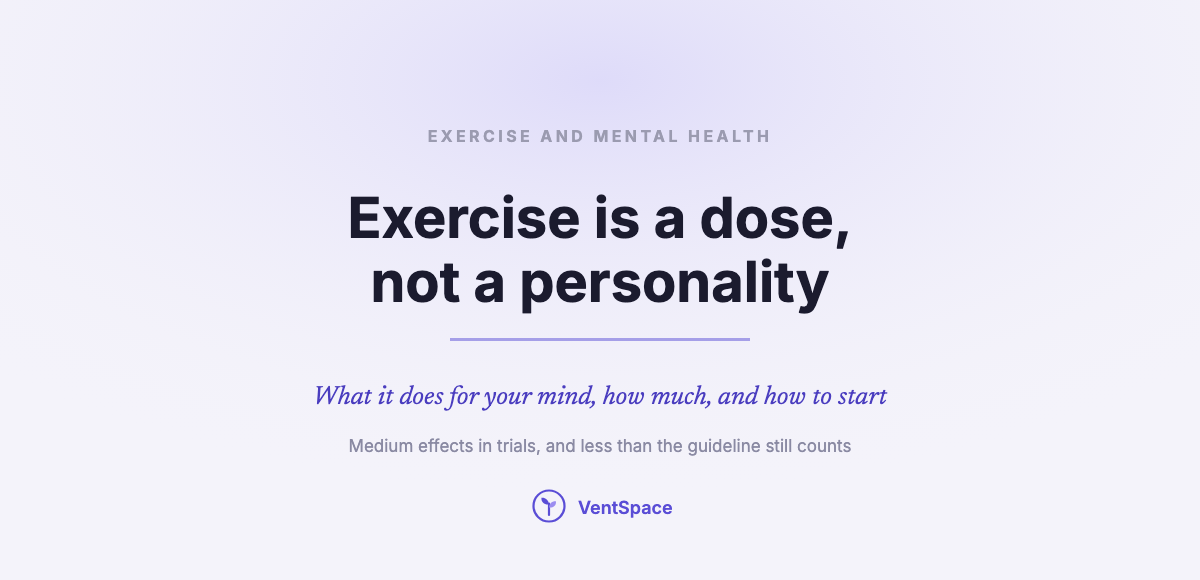 The Role of Exercise in Mental Health: What It Does, How Much, and How to Start