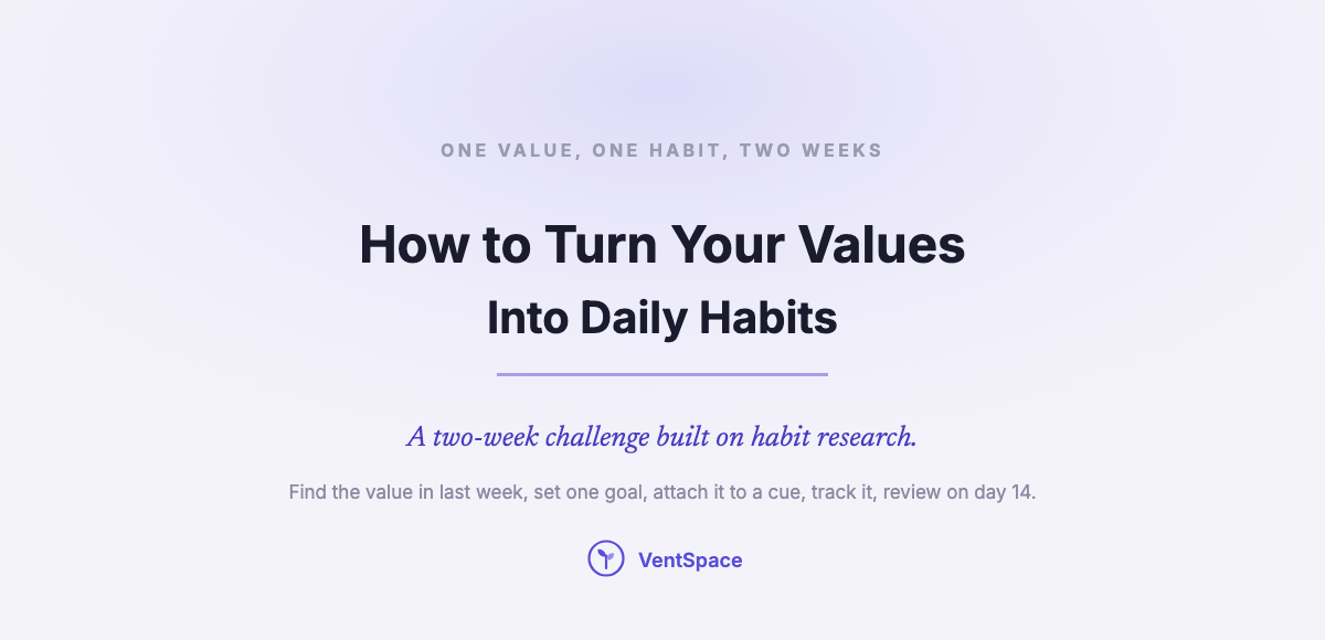 How to Turn Your Values Into Daily Habits: A Two-Week Challenge